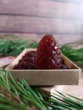 Мармелад ягодный Брусничка в крафтовой коробке, 110г Мармелад ягодный Брусничка в крафтовой коробке, 110г